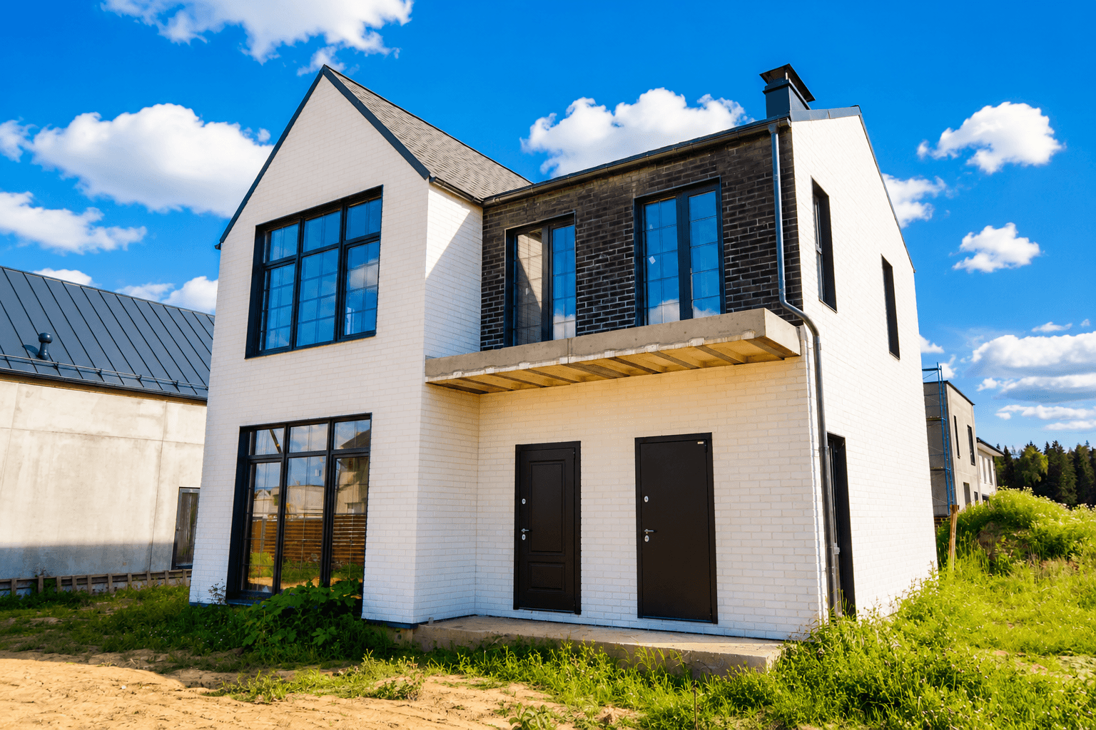 Homes under construction