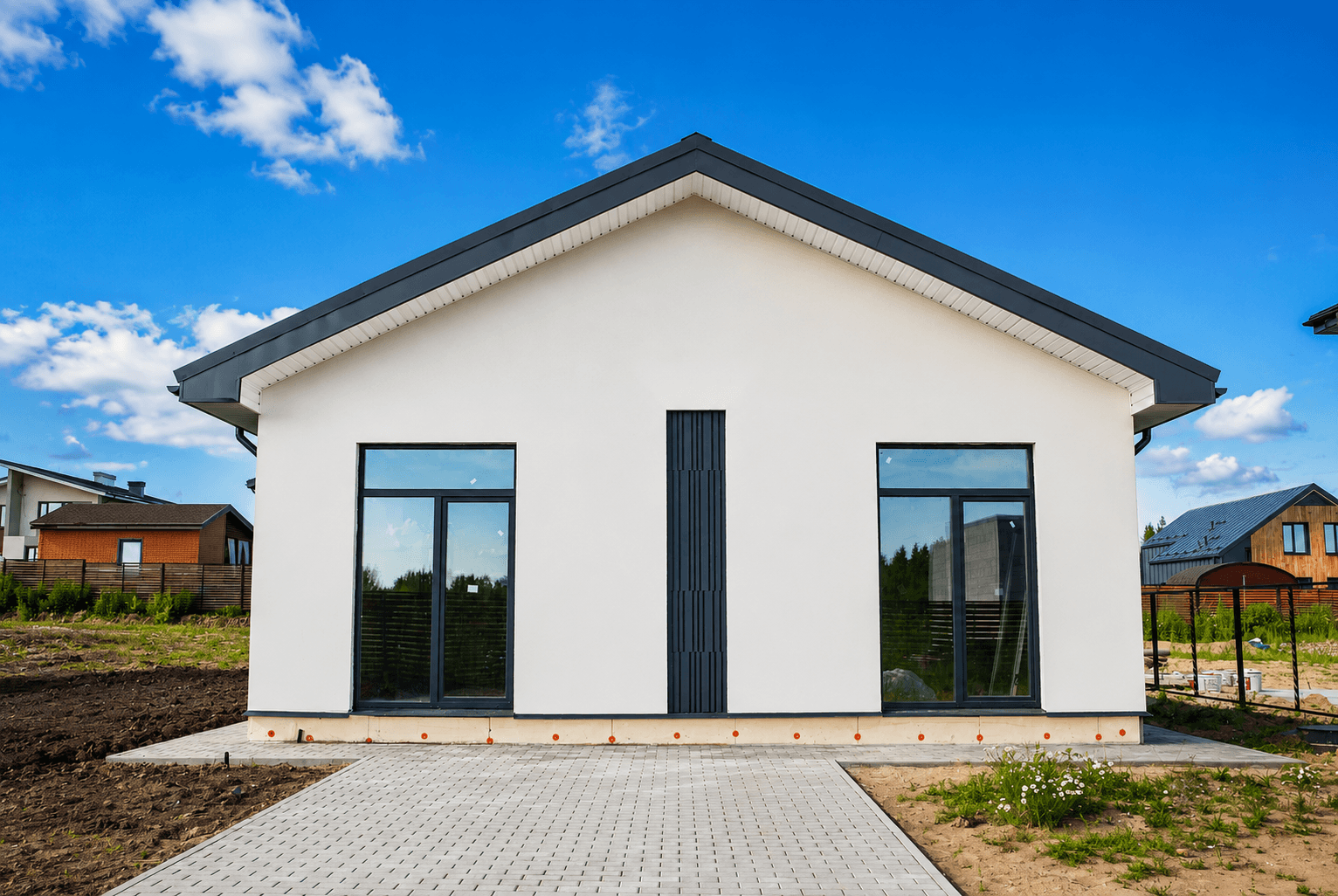 Homes under construction