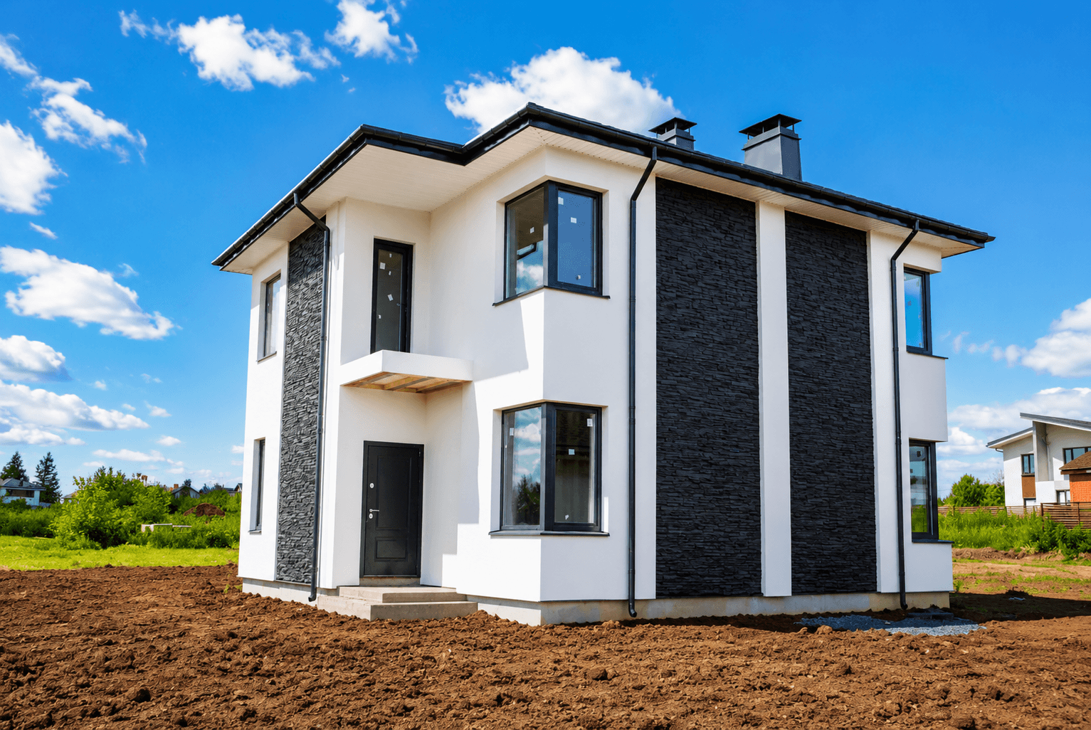Homes under construction
