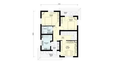 First-floor layout project БП-161.