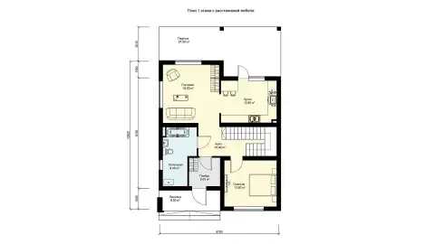 First-floor plan of project БП-182