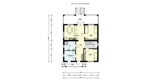 First-floor plan of project БП-200
