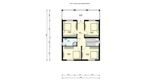 Second-floor plan of project БП-200