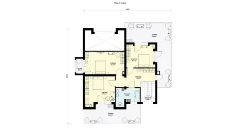Second-floor layout projectа БП-274