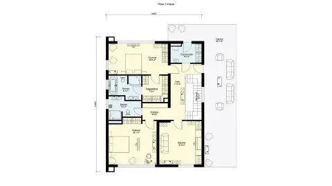 Second-floor layout projectа БП-375.