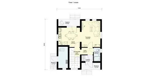First-floor plan of project МС-146 В